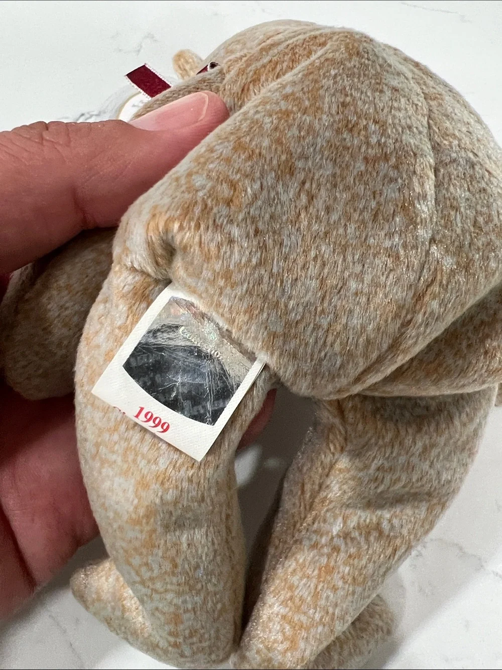 Ty 1999 Mint condition Beanie Babies 'Jazzy' Brown Plush Bear - Brown